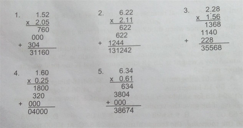 Learning Task 1. Put the decimal point in the correct place. Add zero if needed ​-example-1