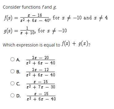 Consider Functions F and G-example-1