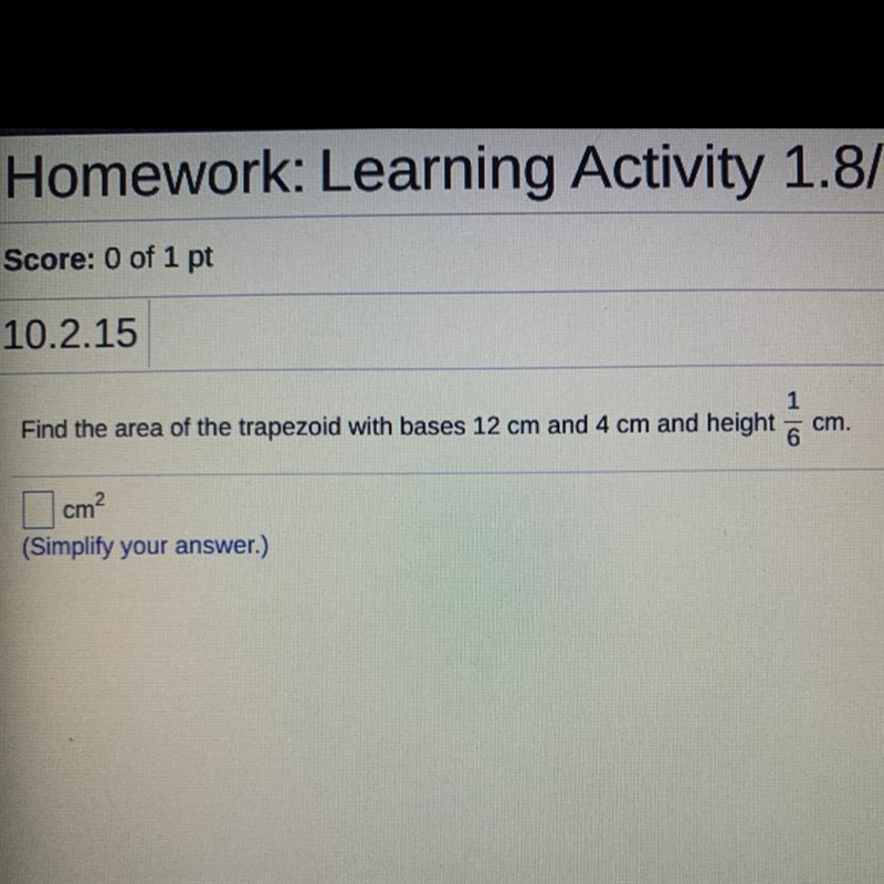 Find the area of the trapezoid. helppppopop thank you-example-1