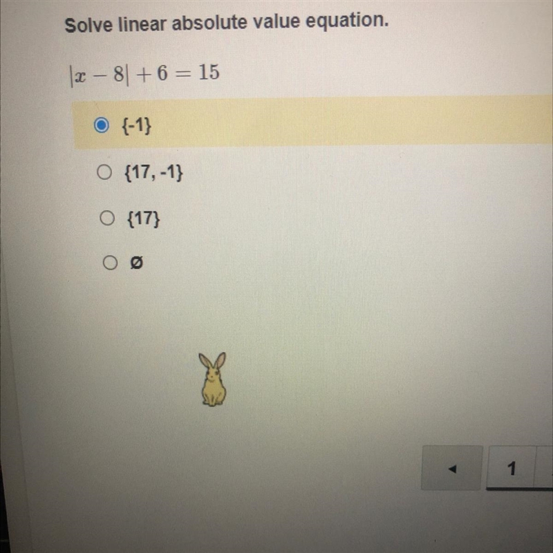 Solve linear absolute value equation. 2 – 81 + 6 = 15-example-1