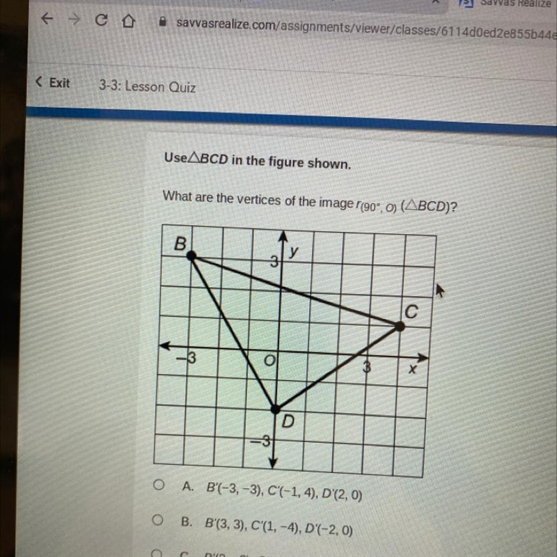 What are the vertices of the image r(90,0) (BCD)-example-1