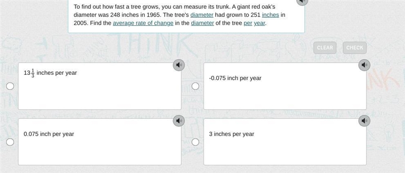 To find out how fast a tree grows, you can measure its trunk. A giant red oak's diameter-example-1