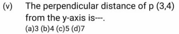 The perpendicular distance of p (3,4) from the y - a x is _____​-example-1