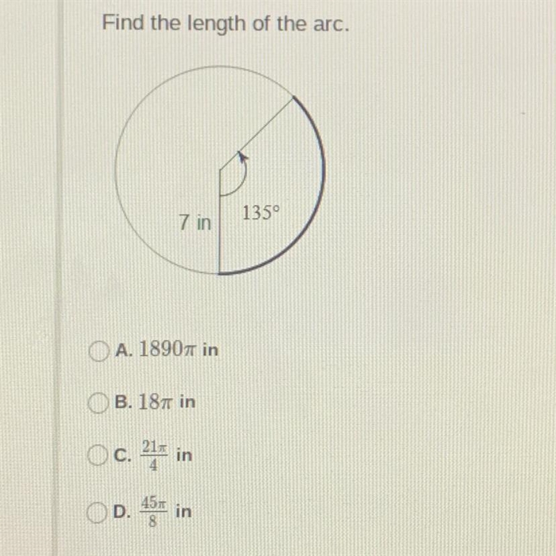 Find the length of the arc.-example-1