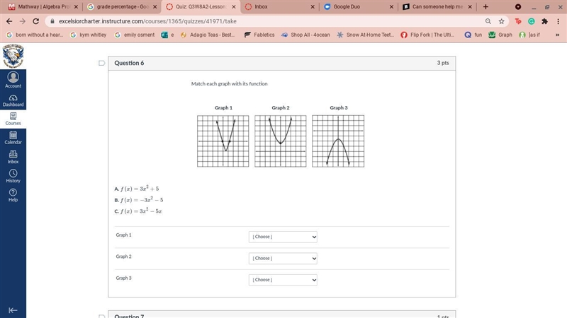 Match each graph with its function. Please help-example-1