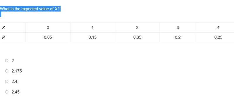 What is the expected value of X-example-1