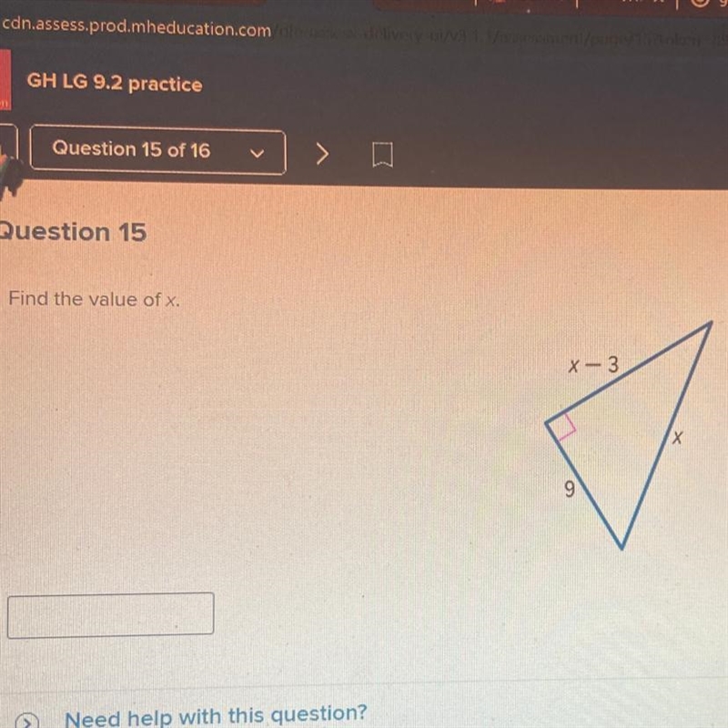 Find the value of x Picture shown!-example-1