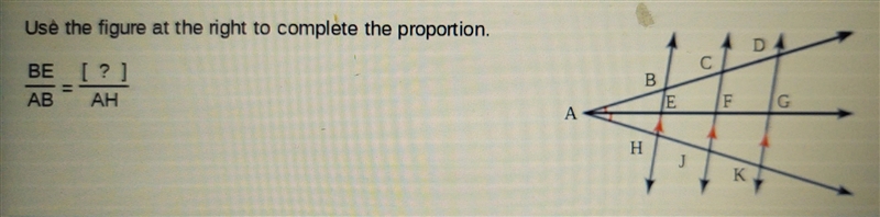 Use the figure to complete the proportion.-example-1