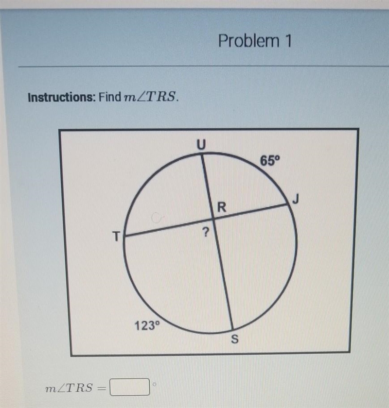 Problem 1 find m<TRS​-example-1