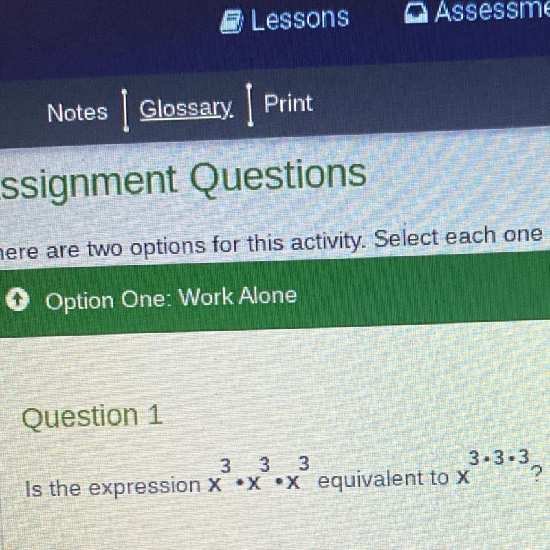 3 3 3 3.3.3 Is the expression X X X equivalent to X ?-example-1