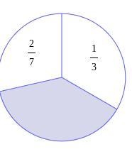 (help)How much of the circle is shaded? Write your answer as a fraction in simplest-example-1