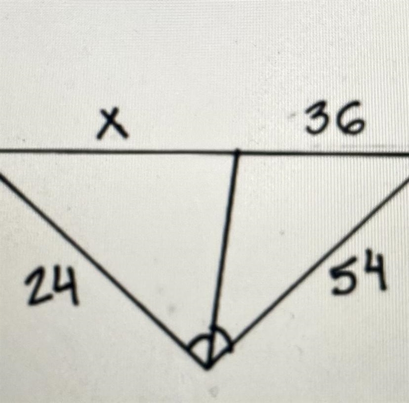 What is the value of x? Thank you!-example-1