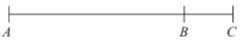 ABC is a straight line. The length AB is five times the length BC . AC =90 cm. Work-example-1