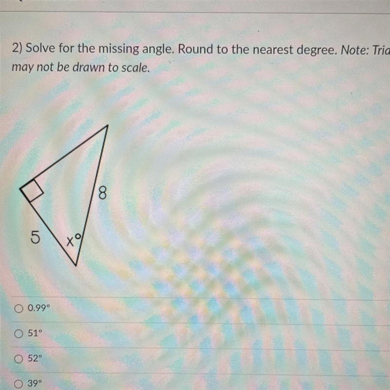 Solve for the missing angle(Geometry)-example-1