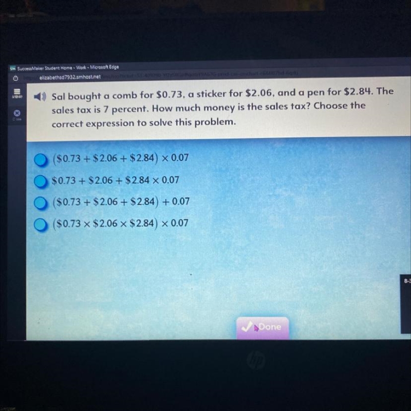 How much money is the sales tax ? I need the answer please-example-1