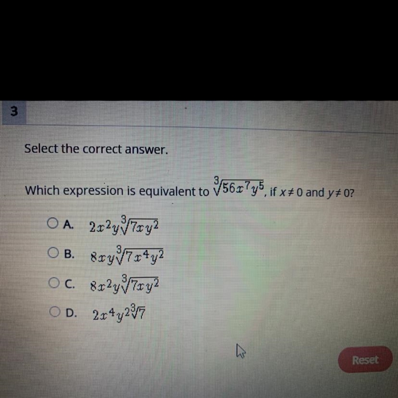 Which expression is equivalent? Thank you:)-example-1