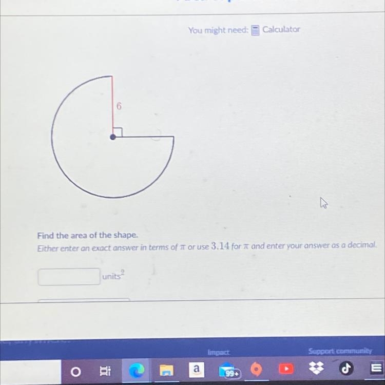 Find the area of the shape-example-1