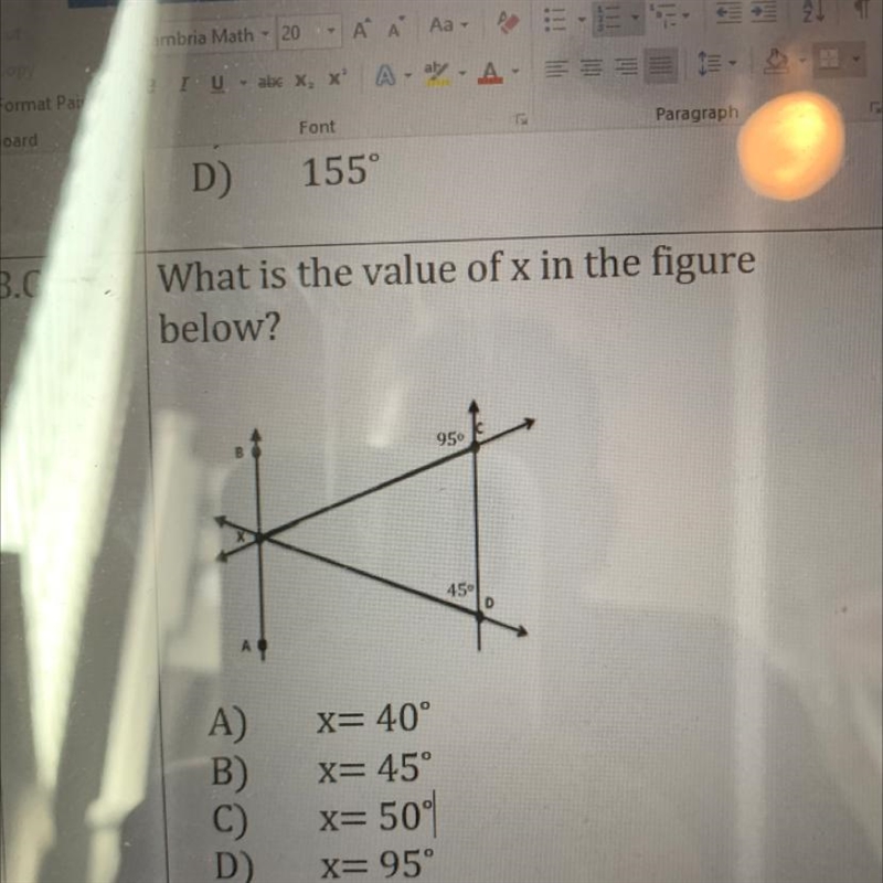 58 8.6 1.5. What is the value of x in the figure below? I AM BEGGING YOU-example-1