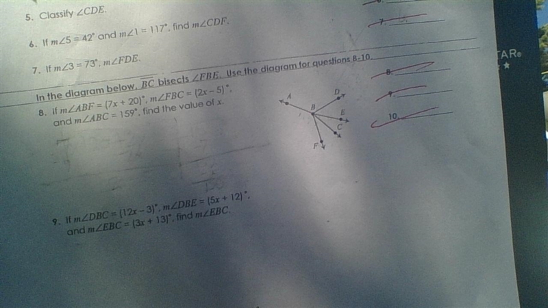 Help solve ONLY 8 AND 9 plz plz answer this question-example-1