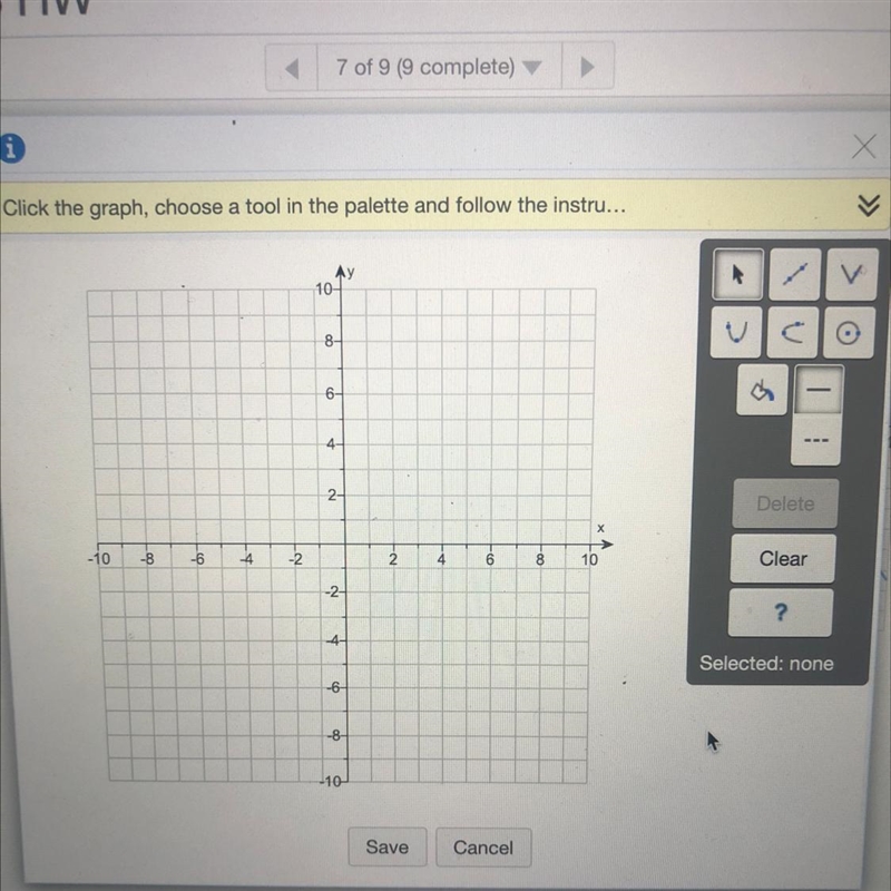 Graph the equation. y= 4x + 5-example-1