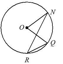 In circle O, m∠R = 30.8°. Find m∠NOQ.-example-1