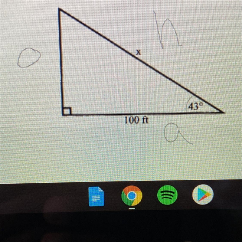 I need help trying to find the trig function for this problem-example-1