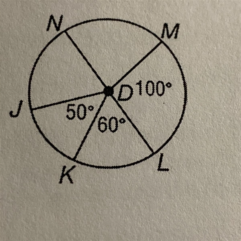 If the radius is 5 what is the length of arc LM?-example-1