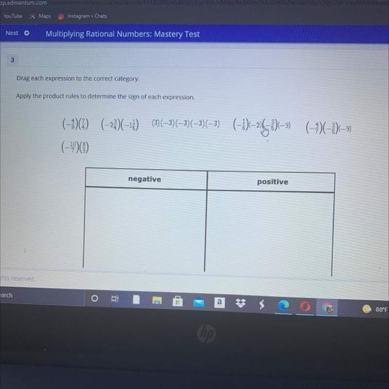 Drag each expression to the correct category. Apply the produc rules to determine-example-1