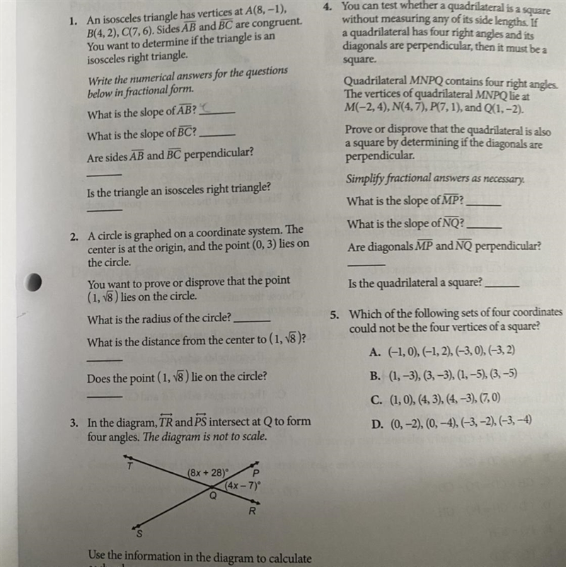 Help please! The bottom of question 3 X= M-example-1