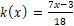 Which function is the inverse of h(x) = 18x+7/3 ? Question 10 options-example-2