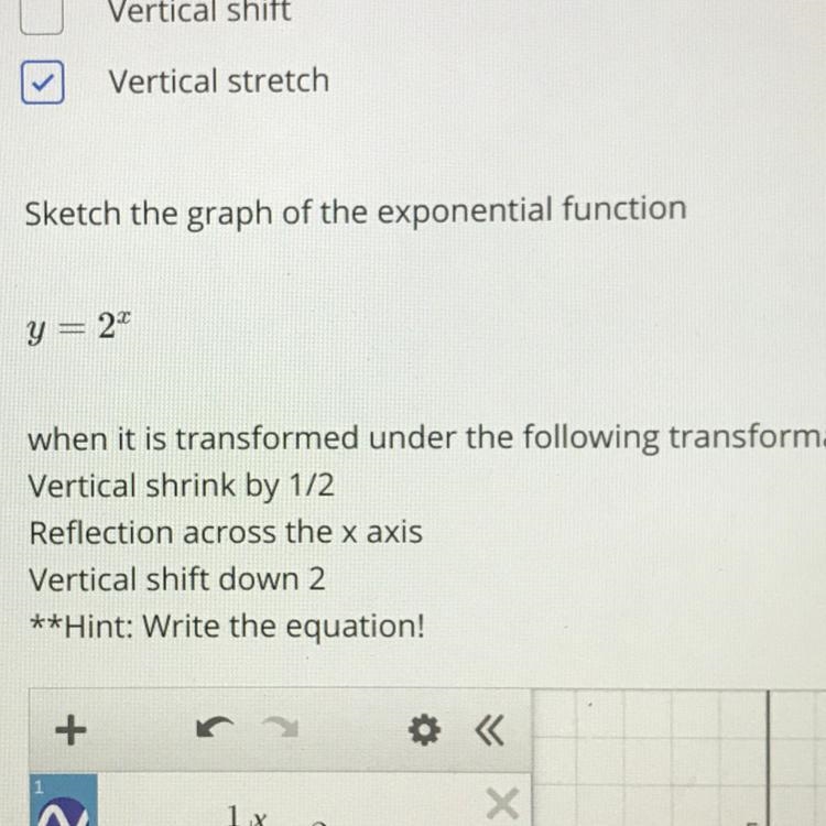 What would be the equation?-example-1