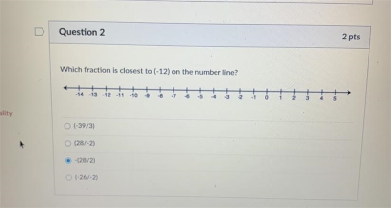 Which fraction is closest to (-12) on the number line?-example-1