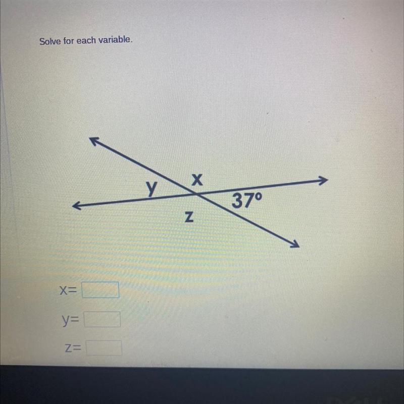 Solve x , y , and z. Please help-example-1