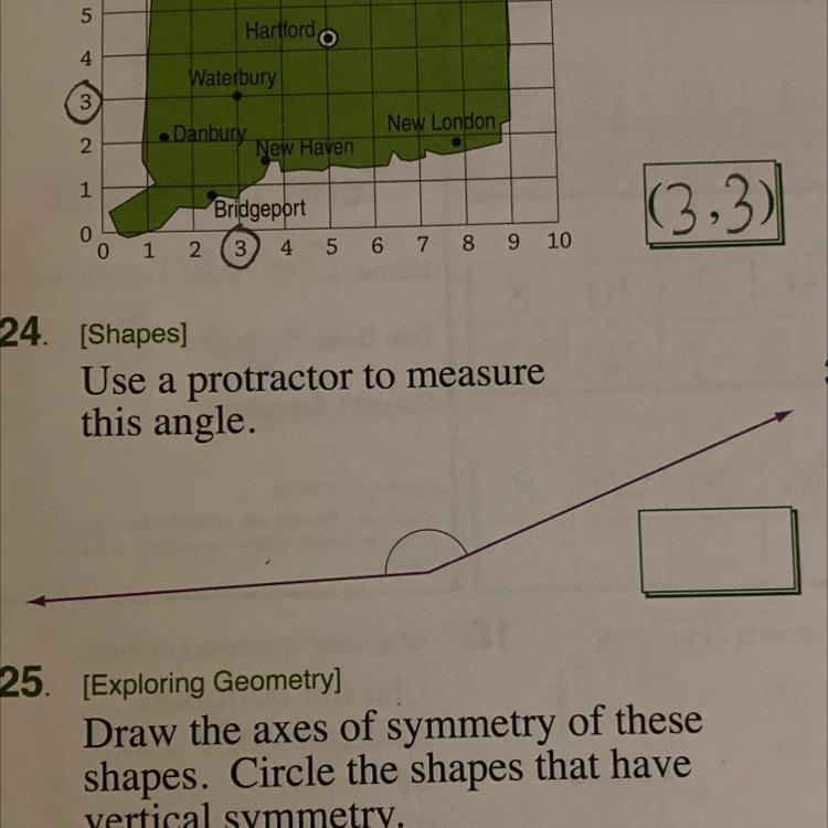 Can someone help me since I don’t have a protractor? Please measure this if you could-example-1