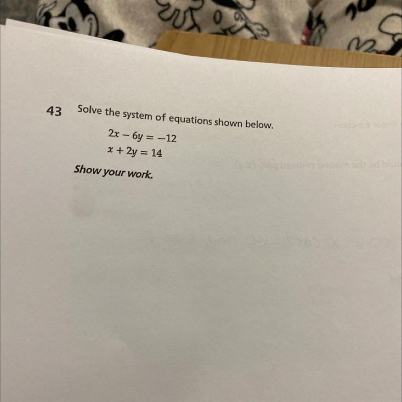 Please help Solve the system of equations shown below.-example-1