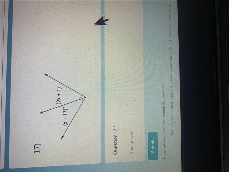 Find value of x (show all work)-example-2