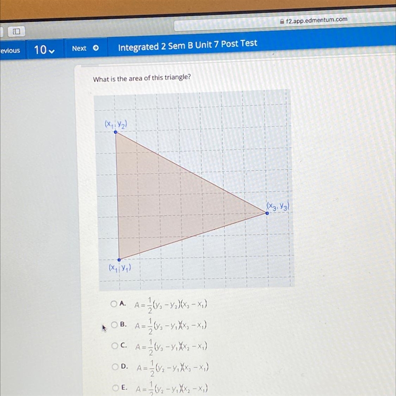 What is the area of this triangle?-example-1