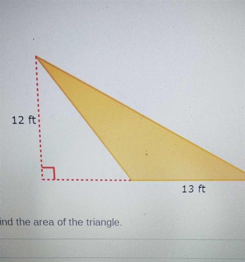 Find the area of the triangle​-example-1