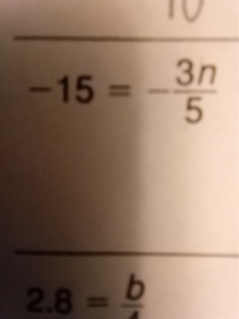 -T divided by 2 =12 -15 = -3n divided by 5 3r divides by 4 =1/8-example-2