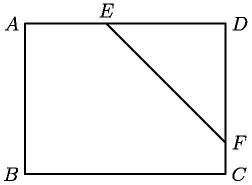 50 POINTS!!! In rectangle ABCD, AB = 6 cm, BC = 8 cm, and DE = DF. The area of triangle-example-1