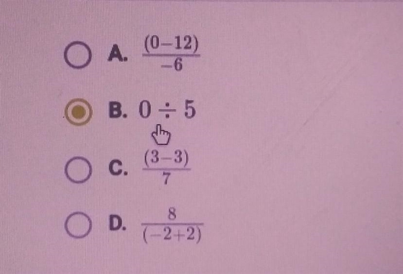 Which expression is undefined?​-example-1