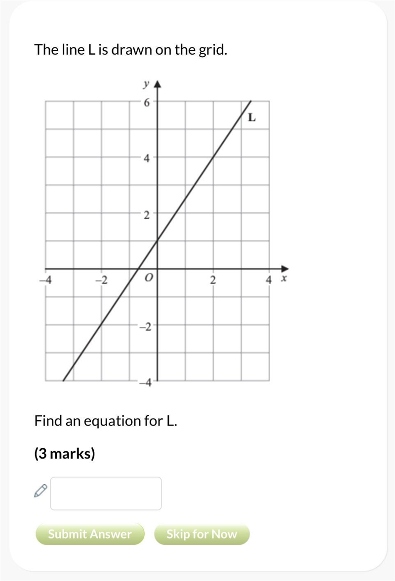 Equation of a line find an equation for L-example-1