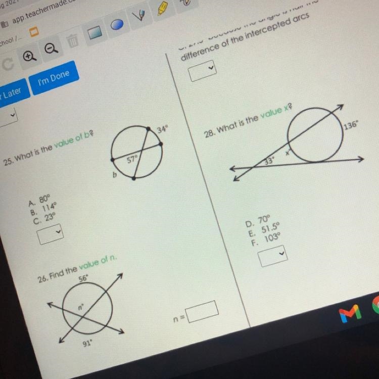 Can someone pls help me with 25 26 and 28-example-1