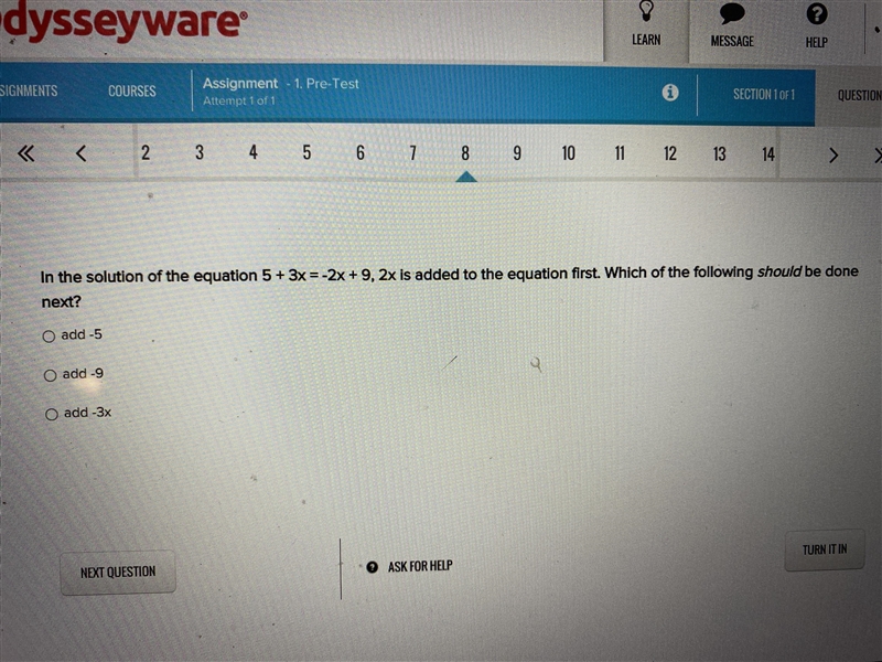 In the solution of the equation…-example-1