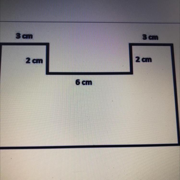 8) 3 cm 3 cm 2 cm 2 cm 6 cm 9 cm Find the area of the figure. 1) A) 96 cm2 B) 110 cm-example-1