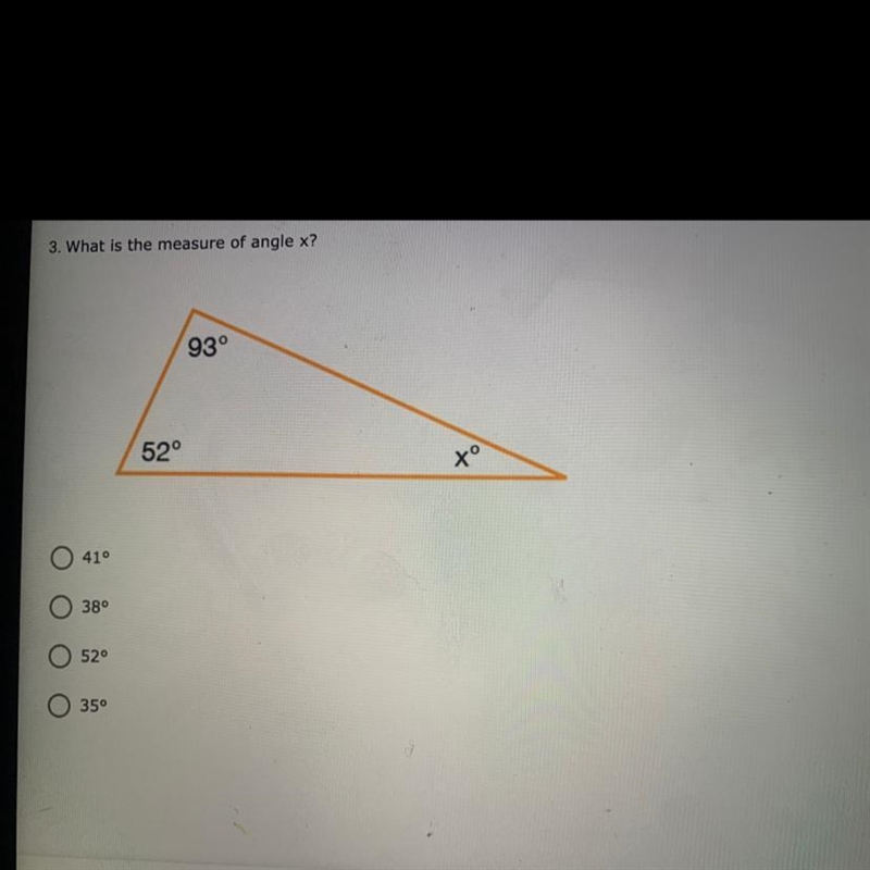 What is the measure of angle x?-example-1