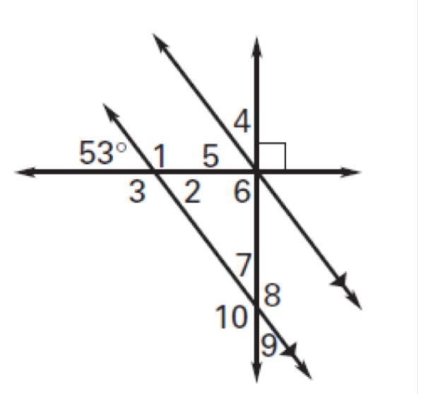 How many degrees is angle 5 fam?-example-1