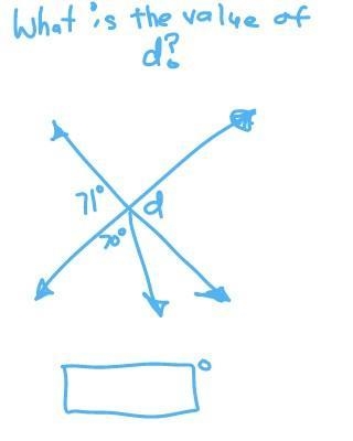 What is the value of d?​-example-1