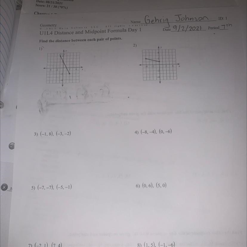 Find the distance between each pair of points-example-1