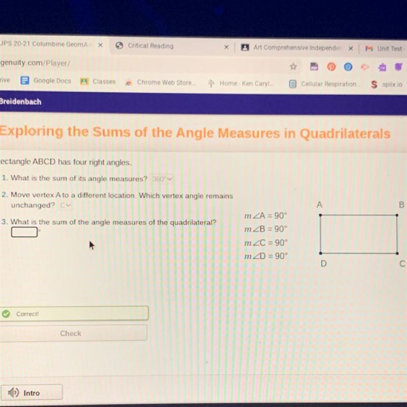 3. What is the sum of the angle measures of the quadrilateral?-example-1